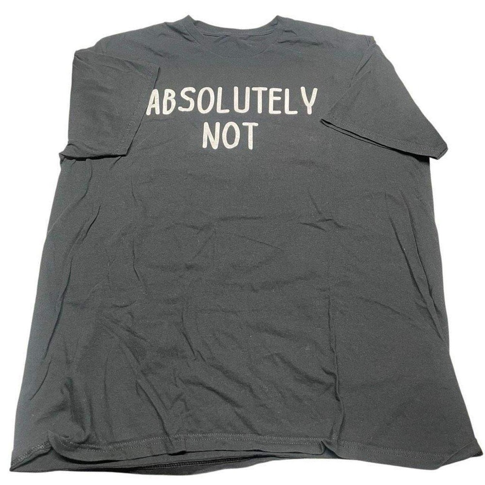 Black and White "Absolutely Not" Graphic Tee N0278 - Picture 2 of 5